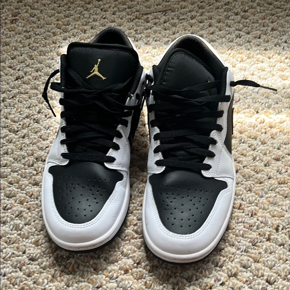 Jordan Black and White Basketball Sneakers